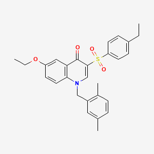 1-(2,5-dimethylbenzyl)-6-ethoxy-3-((4-ethylphenyl)sulfonyl)quinolin-4(1H)-one