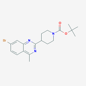 Tert-butyl 4-(7-bromo-4-methylquinazolin-2-yl)piperidine-1-carboxylate