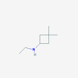 molecular formula C8H17N B2566083 N-ethyl-3,3-dimethylcyclobutan-1-amine CAS No. 1518856-66-0