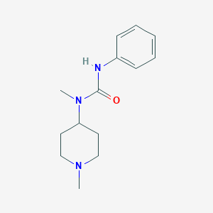 molecular formula C14H21N3O B256612 1-Methyl-1-(1-methylpiperidin-4-yl)-3-phenylurea 