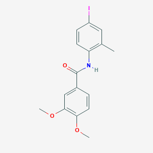 molecular formula C16H16INO3 B2566126 N-(4-iodo-2-methylphenyl)-3,4-dimethoxybenzamide CAS No. 303971-86-0