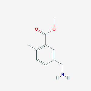 molecular formula C10H13NO2 B2566129 5-Aminomethyl-2-methyl-benzoic acid methyl ester CAS No. 1430839-93-2