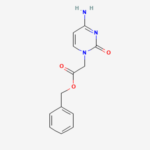 molecular formula C13H13N3O3 B2566151 苯甲酸-2-(4-氨基-2-氧代嘧啶-1(2H)-基)乙酯 CAS No. 211321-08-3