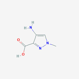 molecular formula C5H7N3O2 B2566154 4-amino-1-methyl-1H-pyrazole-3-carboxylic acid CAS No. 1006334-34-4; 1189693-96-6