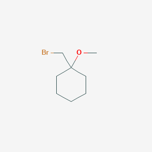 molecular formula C8H15BrO B2566175 1-(Bromomethyl)-1-methoxycyclohexane CAS No. 22690-23-9