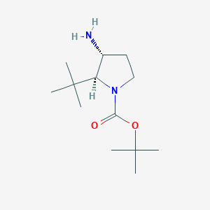 Tert-butyl (2S,3R)-3-amino-2-tert-butylpyrrolidine-1-carboxylate