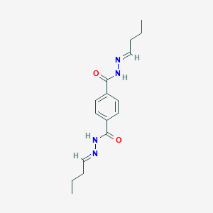 molecular formula C16H22N4O2 B256620 N'~1~,N'~4~-dibutylideneterephthalohydrazide 