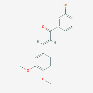 molecular formula C17H15BrO3 B2566220 (2E)-1-(3-bromophenyl)-3-(3,4-dimethoxyphenyl)prop-2-en-1-one CAS No. 1352347-04-6