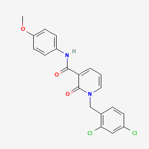 1-[(2,4-dichlorophenyl)methyl]-N-(4-methoxyphenyl)-2-oxopyridine-3-carboxamide