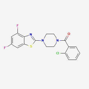 (2-Chlorophenyl)(4-(4,6-difluorobenzo[d]thiazol-2-yl)piperazin-1-yl)methanone