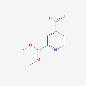 2-(Dimethoxymethyl)pyridine-4-carbaldehyde