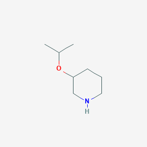 molecular formula C8H17NO B2566247 3-Isopropoxy-piperidine CAS No. 1220175-72-3