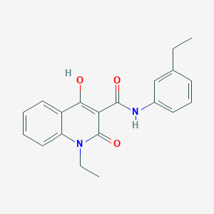 molecular formula C20H20N2O3 B2566266 1-ethyl-N-(3-ethylphenyl)-4-hydroxy-2-oxo-1,2-dihydroquinoline-3-carboxamide CAS No. 941982-99-6