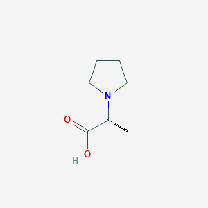 molecular formula C7H13NO2 B2566275 (R)-2-(1-吡咯烷基)丙酸 CAS No. 1234836-32-8