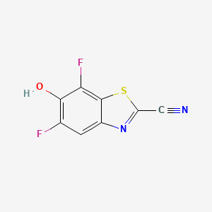 5,7-Difluoro-6-hydroxy-1,3-benzothiazole-2-carbonitrile