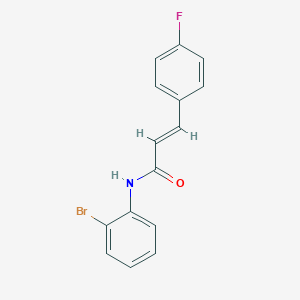 molecular formula C15H11BrFNO B256630 (2E)-N-(2-bromophenyl)-3-(4-fluorophenyl)prop-2-enamide 