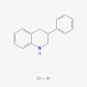 molecular formula C15H16ClN B2566300 3-Phenyl-1,2,3,4-tetrahydroquinoline hydrochloride CAS No. 879638-20-7