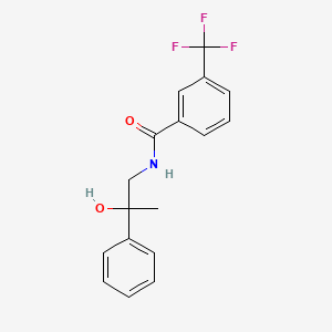 molecular formula C17H16F3NO2 B2566324 N-(2-hydroxy-2-phenylpropyl)-3-(trifluoromethyl)benzamide CAS No. 1351635-34-1