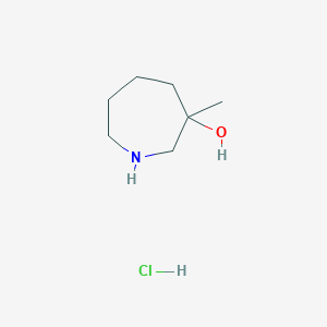 molecular formula C7H16ClNO B2566328 3-Methylazepan-3-ol hydrochloride CAS No. 1823252-87-4