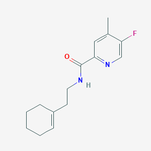 molecular formula C15H19FN2O B2566330 N-[2-(Cyclohexen-1-yl)ethyl]-5-fluoro-4-methylpyridine-2-carboxamide CAS No. 2415532-56-6