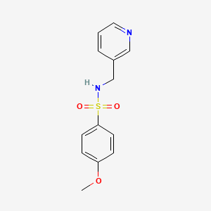 molecular formula C13H14N2O3S B2566332 4-methoxy-N-(pyridin-3-ylmethyl)benzenesulfonamide CAS No. 206258-93-7