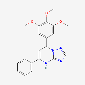 5-Phenyl-7-(3,4,5-trimethoxyphenyl)-4,7-dihydro[1,2,4]triazolo[1,5-a]pyrimidine