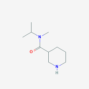 molecular formula C10H20N2O B2566338 N-methyl-N-(propan-2-yl)piperidine-3-carboxamide CAS No. 1016708-29-4