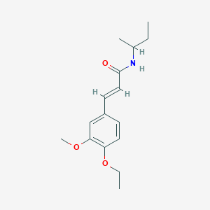 molecular formula C16H23NO3 B256634 N-(sec-butyl)-3-(4-ethoxy-3-methoxyphenyl)acrylamide 