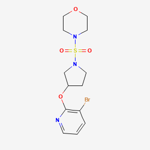 4-((3-((3-Bromopyridin-2-yl)oxy)pyrrolidin-1-yl)sulfonyl)morpholine