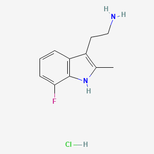 2-(7-fluoro-2-methyl-1H-indol-3-yl)ethanamine hydrochloride