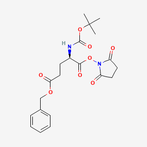 molecular formula C21H26N2O8 B2566356 Boc-D-glu(obzl)-osu CAS No. 18800-76-5