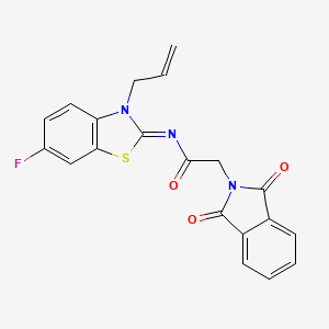 molecular formula C20H14FN3O3S B2566373 (Z)-N-(3-allyl-6-fluorobenzo[d]thiazol-2(3H)-ylidene)-2-(1,3-dioxoisoindolin-2-yl)acetamide CAS No. 942011-59-8