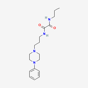 molecular formula C18H28N4O2 B2566389 N1-(3-(4-phenylpiperazin-1-yl)propyl)-N2-propyloxalamide CAS No. 1049518-92-4