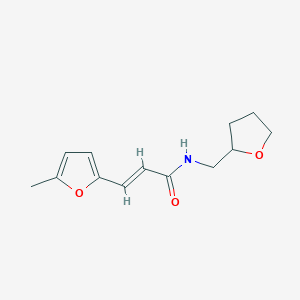 molecular formula C13H17NO3 B256640 3-(5-methyl-2-furyl)-N-(tetrahydro-2-furanylmethyl)acrylamide 
