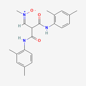 molecular formula C21H25N3O3 B2566401 3-(2,4-dimethylanilino)-2-[(2,4-dimethylphenyl)carbamoyl]-N-methyl-3-oxopropan-1-imine oxide CAS No. 400088-03-1