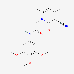 2-(3-cyano-4,6-dimethyl-2-oxopyridin-1(2H)-yl)-N-(3,4,5-trimethoxyphenyl)acetamide