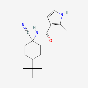 N-(4-Tert-butyl-1-cyanocyclohexyl)-2-methyl-1H-pyrrole-3-carboxamide