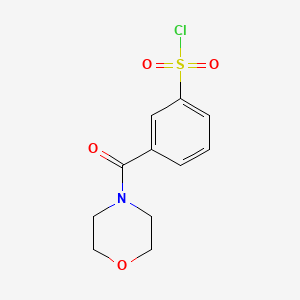 3-(Morpholine-4-carbonyl)benzene-1-sulfonyl chloride