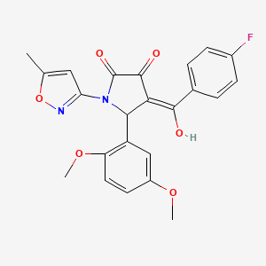 5-(2,5-dimethoxyphenyl)-4-(4-fluorobenzoyl)-3-hydroxy-1-(5-methylisoxazol-3-yl)-1H-pyrrol-2(5H)-one