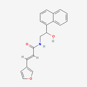 molecular formula C19H17NO3 B2566451 (E)-3-(furan-3-yl)-N-(2-hydroxy-2-(naphthalen-1-yl)ethyl)acrylamide CAS No. 1799254-88-8