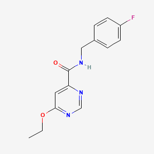 6-ethoxy-N-(4-fluorobenzyl)pyrimidine-4-carboxamide