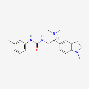 1-(2-(Dimethylamino)-2-(1-methylindolin-5-yl)ethyl)-3-(m-tolyl)urea