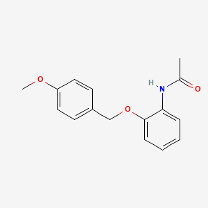 molecular formula C16H17NO3 B2566477 N-(2-((4-methoxybenzyl)oxy)phenyl)acetamide CAS No. 101293-64-5