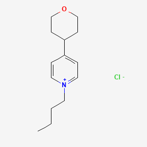 molecular formula C14H22ClNO B2566480 1-Butyl-4-(tetrahydro-pyran-4-yl)-pyridinium chloride CAS No. 1298086-73-3