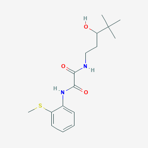 molecular formula C16H24N2O3S B2566481 N1-(3-羟基-4,4-二甲基戊基)-N2-(2-(甲硫基)苯基)草酰胺 CAS No. 1396801-67-4
