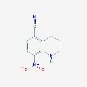 8-Nitro-1,2,3,4-tetrahydroquinoline-5-carbonitrile