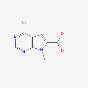 Methyl 4-chloro-7-methyl-7H-pyrrolo[2,3-D]pyrimidine-6-carboxylate