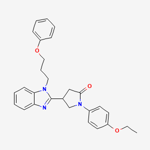 1-(4-Ethoxyphenyl)-4-[1-(3-phenoxypropyl)benzimidazol-2-yl]pyrrolidin-2-one