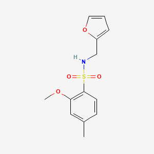 N-(furan-2-ylmethyl)-2-methoxy-4-methylbenzenesulfonamide