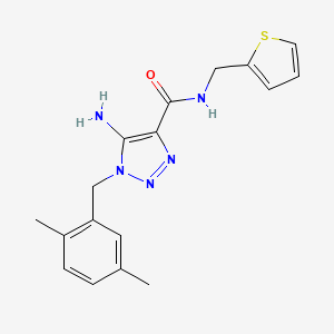 5-amino-1-(2,5-dimethylbenzyl)-N-(thiophen-2-ylmethyl)-1H-1,2,3-triazole-4-carboxamide